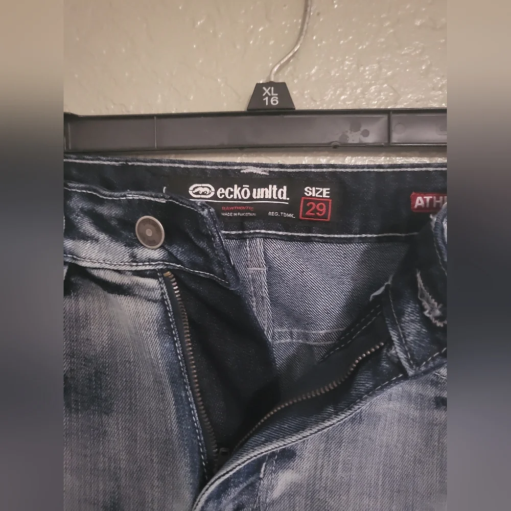 Ecko Unlimited Dark Wash Denim Pants - Picture 2 of 3